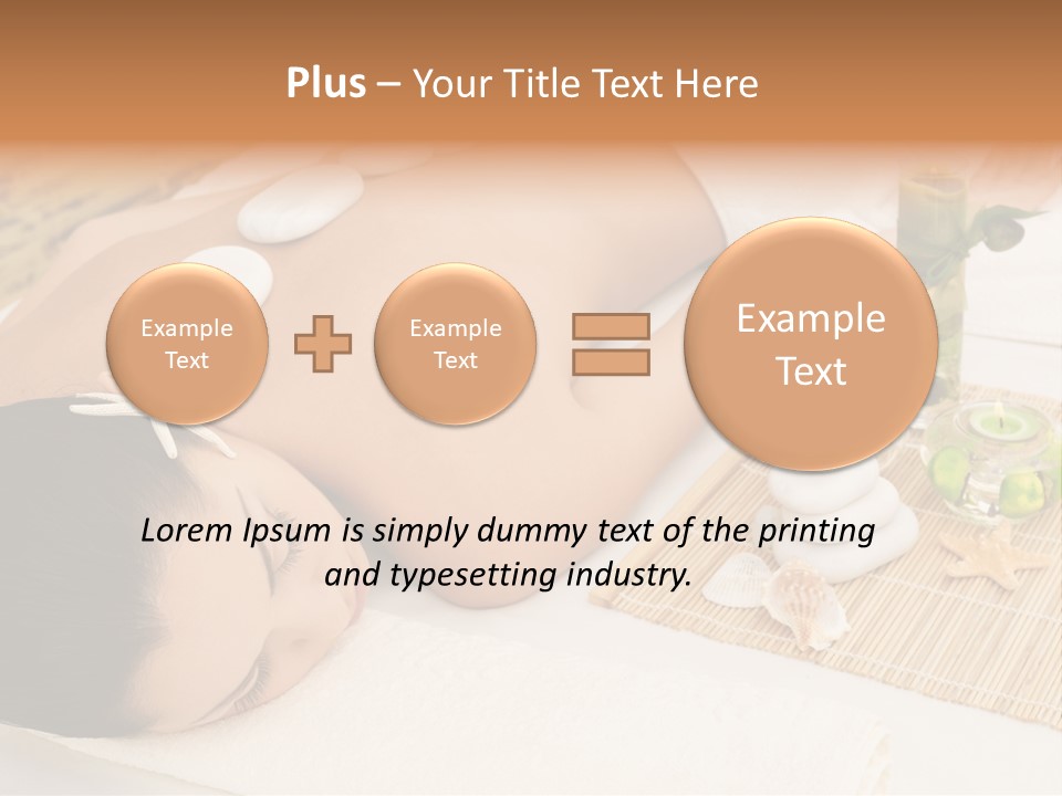 Closed Eye Caucasian Attractive PowerPoint Template