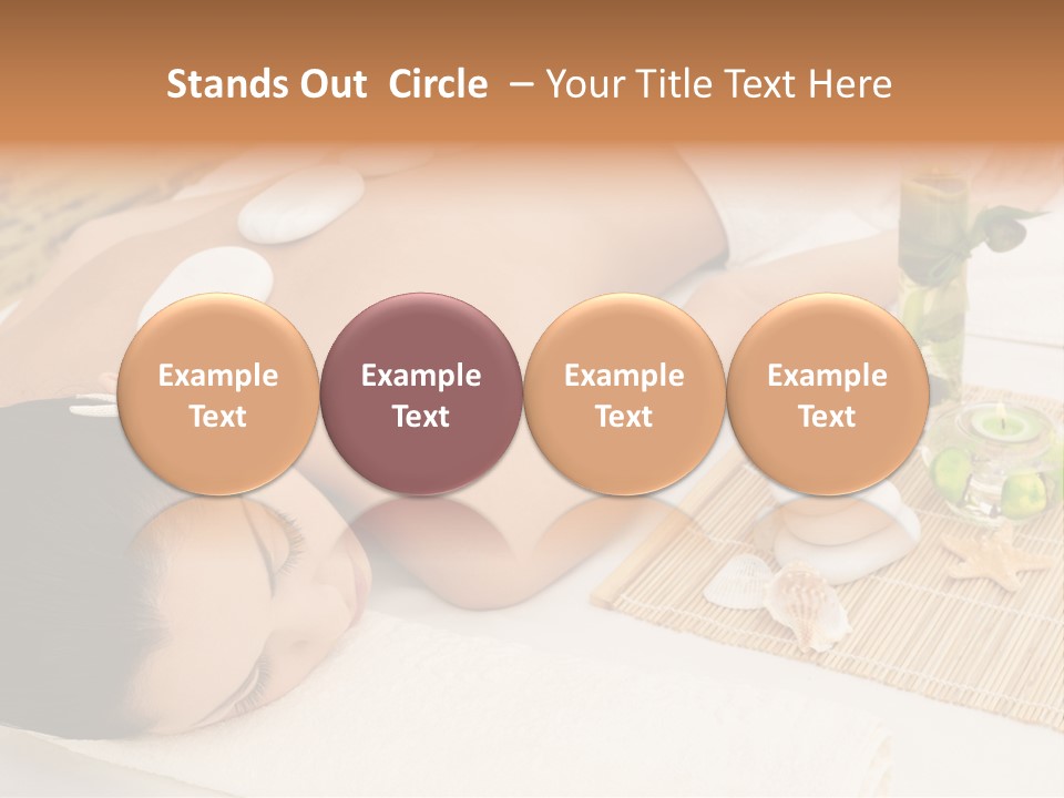 Closed Eye Caucasian Attractive PowerPoint Template