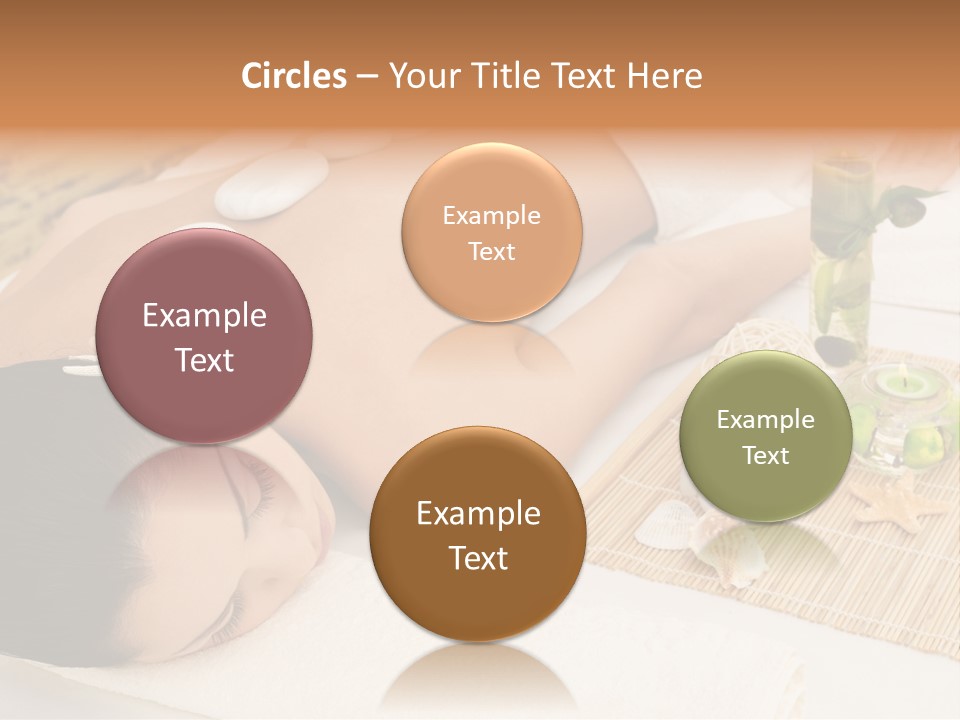 Closed Eye Caucasian Attractive PowerPoint Template