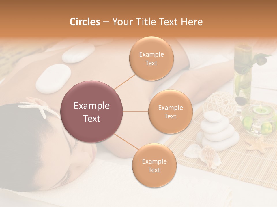 Closed Eye Caucasian Attractive PowerPoint Template