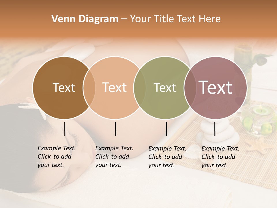 Closed Eye Caucasian Attractive PowerPoint Template