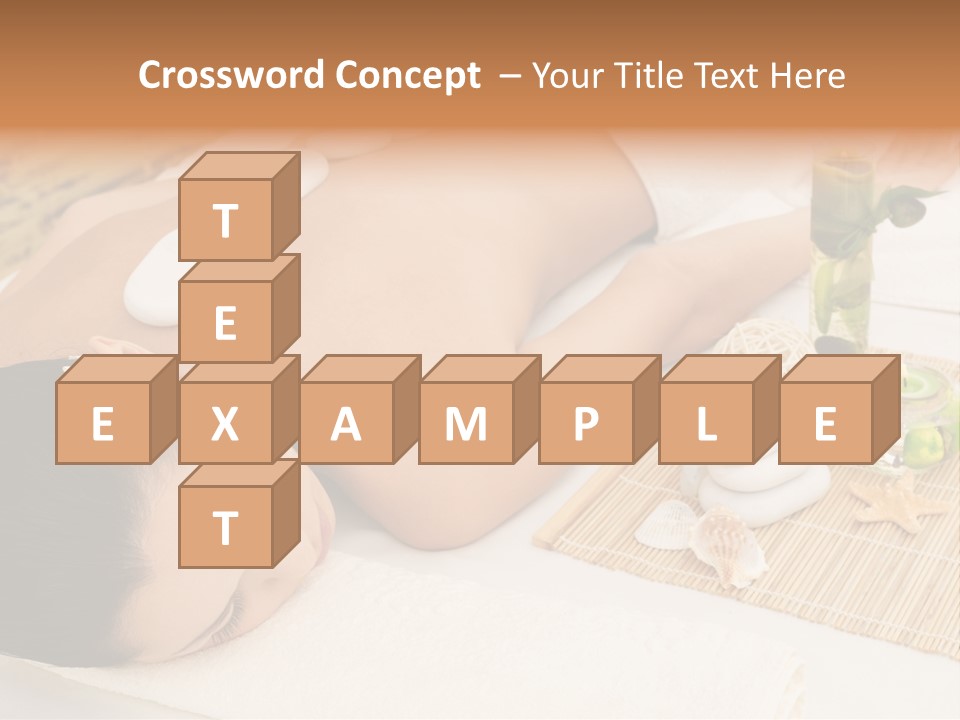 Closed Eye Caucasian Attractive PowerPoint Template