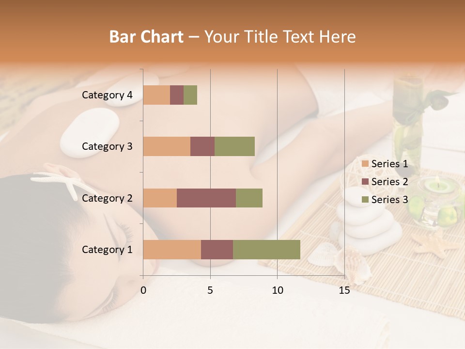 Closed Eye Caucasian Attractive PowerPoint Template
