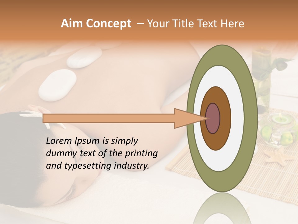 Closed Eye Caucasian Attractive PowerPoint Template