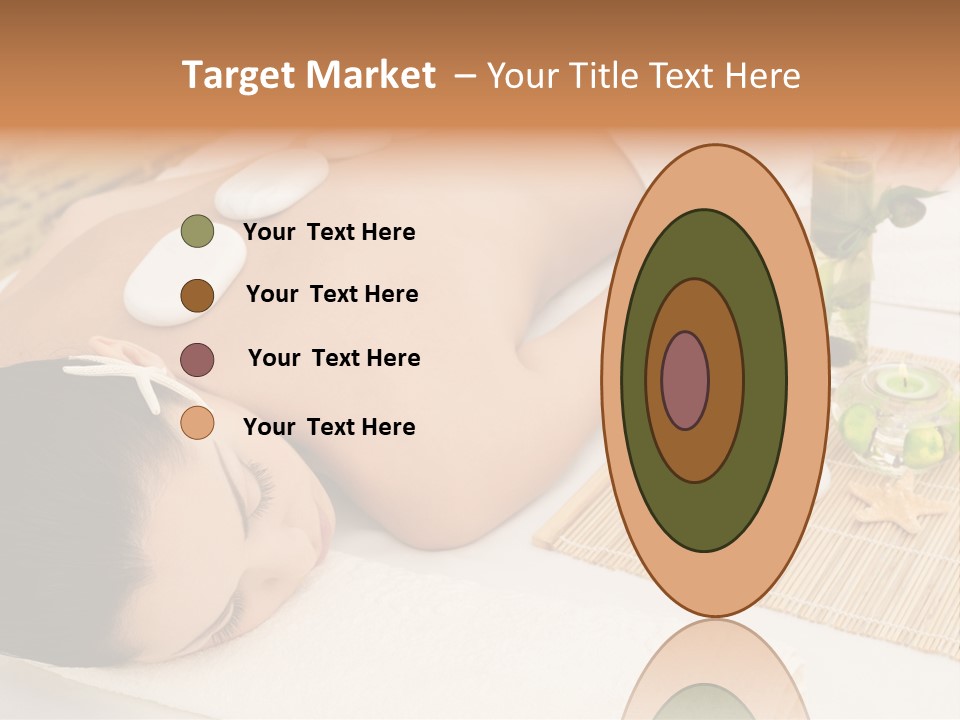 Closed Eye Caucasian Attractive PowerPoint Template