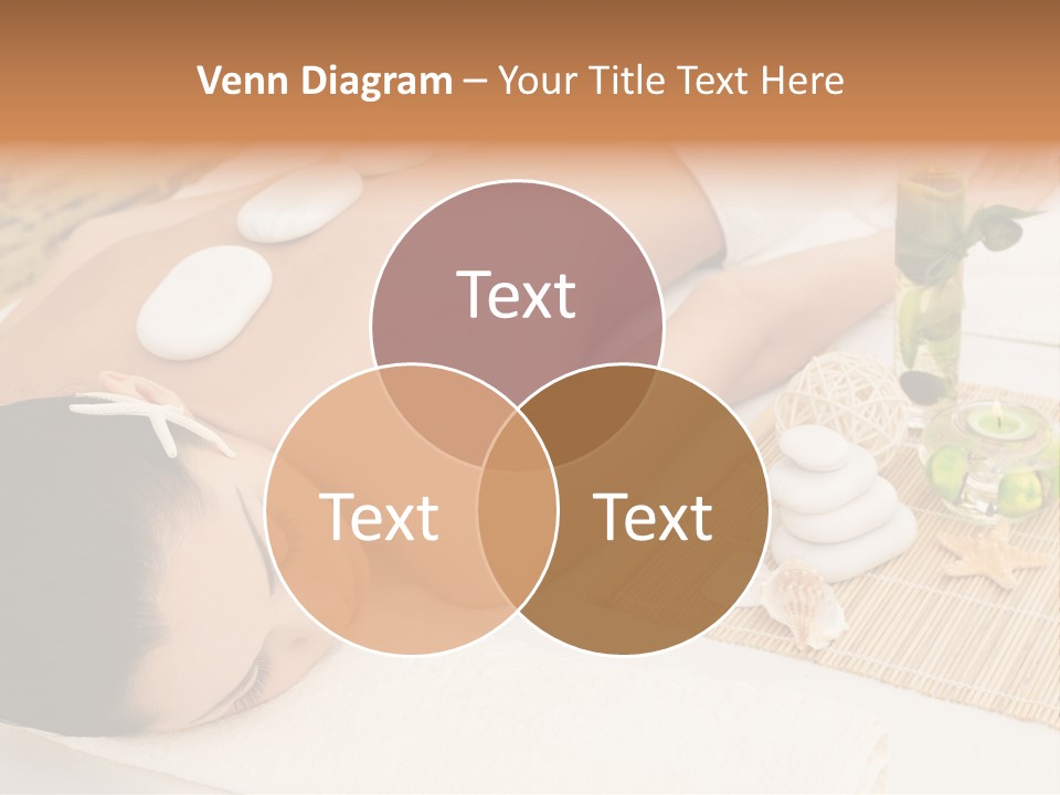 Closed Eye Caucasian Attractive PowerPoint Template