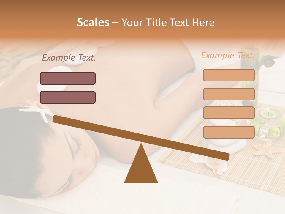 Closed Eye Caucasian Attractive PowerPoint Template