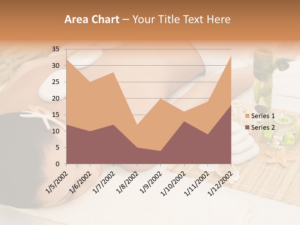 Closed Eye Caucasian Attractive PowerPoint Template