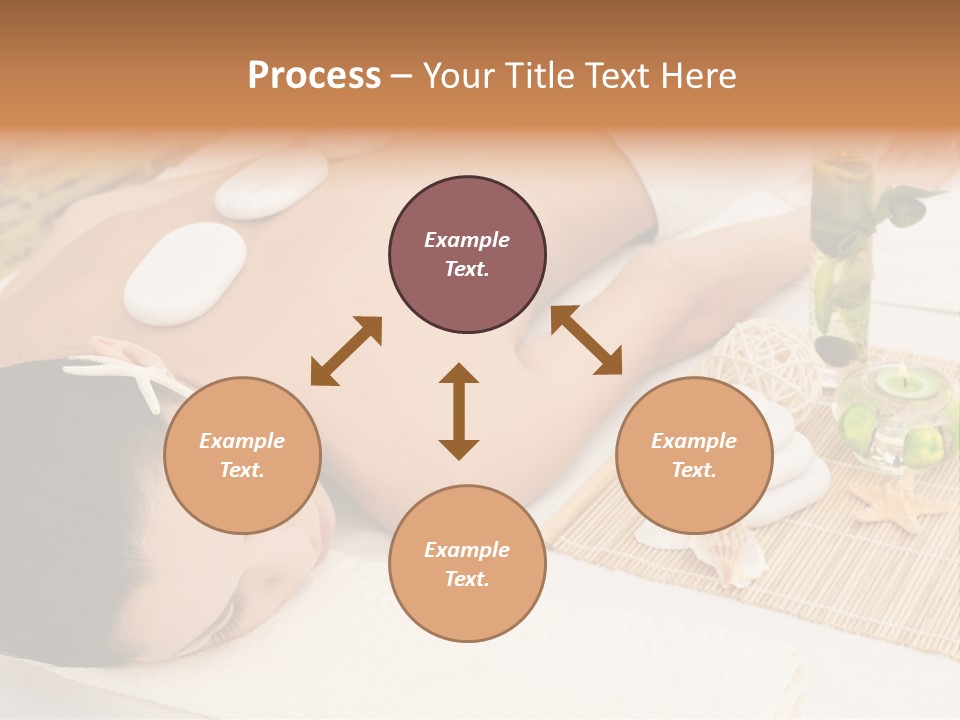 Closed Eye Caucasian Attractive PowerPoint Template