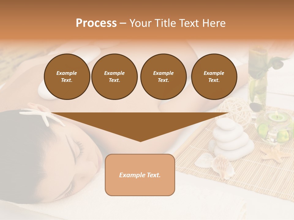 Closed Eye Caucasian Attractive PowerPoint Template