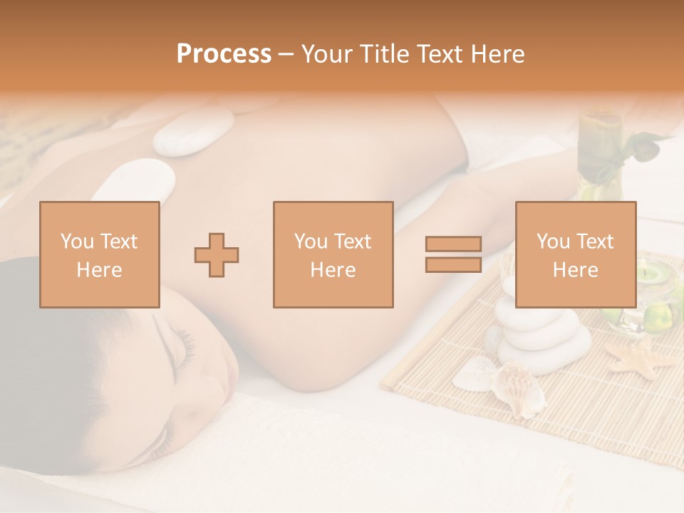 Closed Eye Caucasian Attractive PowerPoint Template