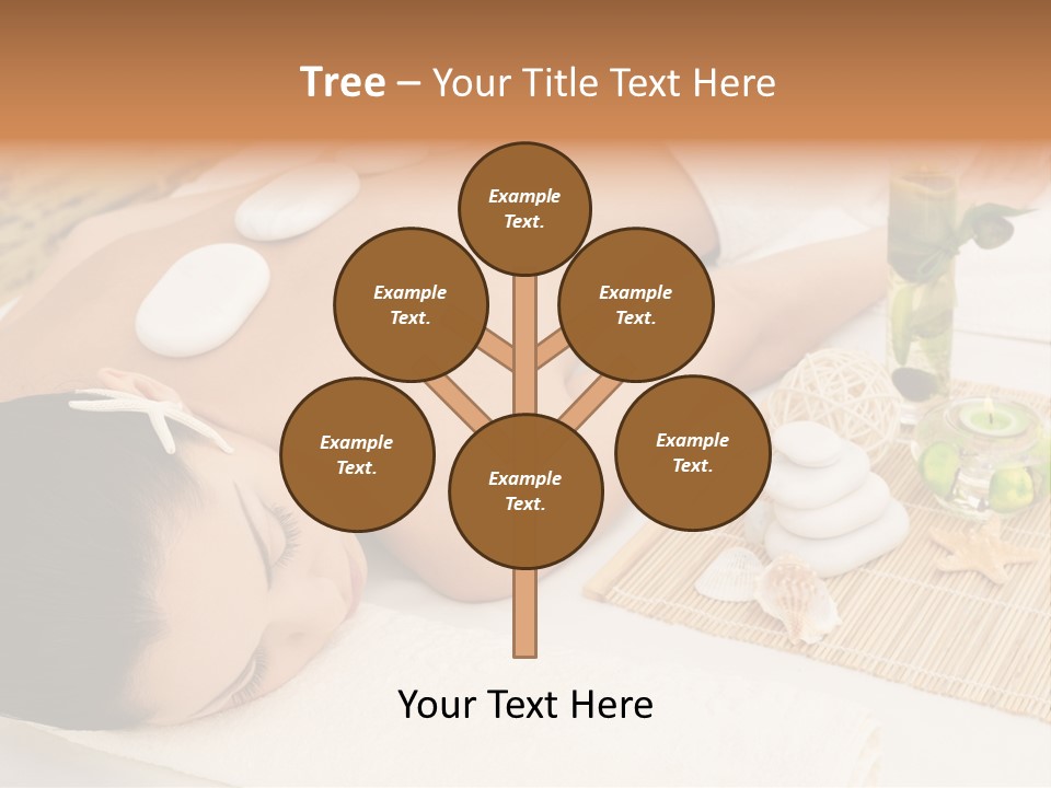 Closed Eye Caucasian Attractive PowerPoint Template