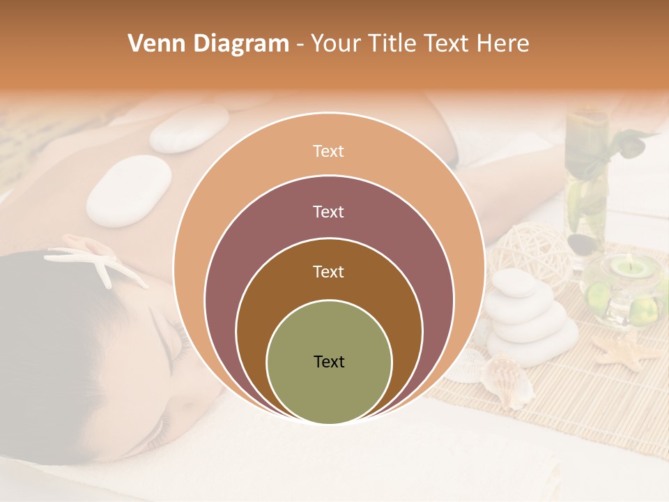 Closed Eye Caucasian Attractive PowerPoint Template