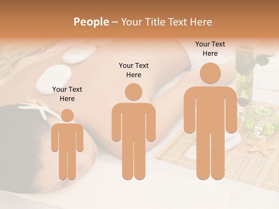 Closed Eye Caucasian Attractive PowerPoint Template