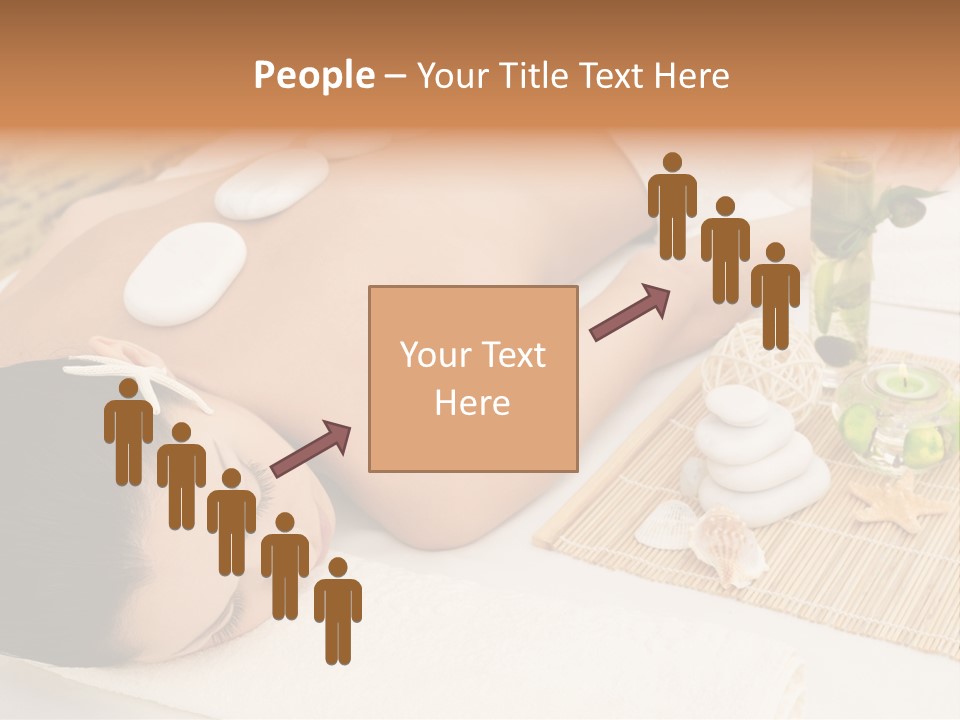 Closed Eye Caucasian Attractive PowerPoint Template