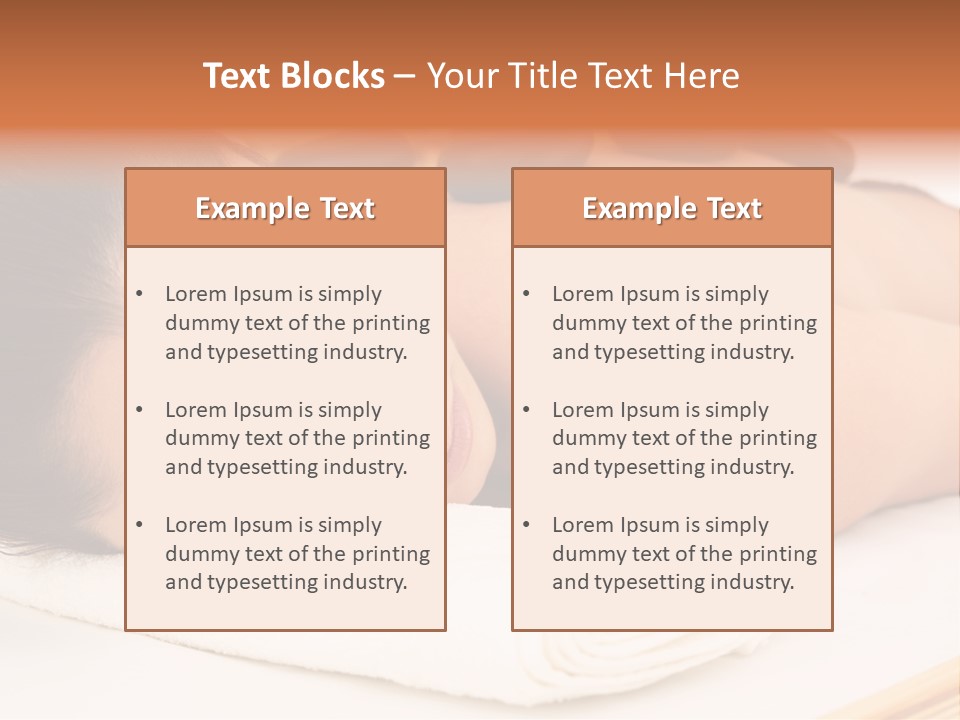 Hot Stone Healthy Lifestyle High Key PowerPoint Template