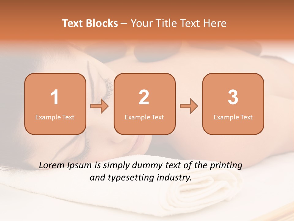 Hot Stone Healthy Lifestyle High Key PowerPoint Template