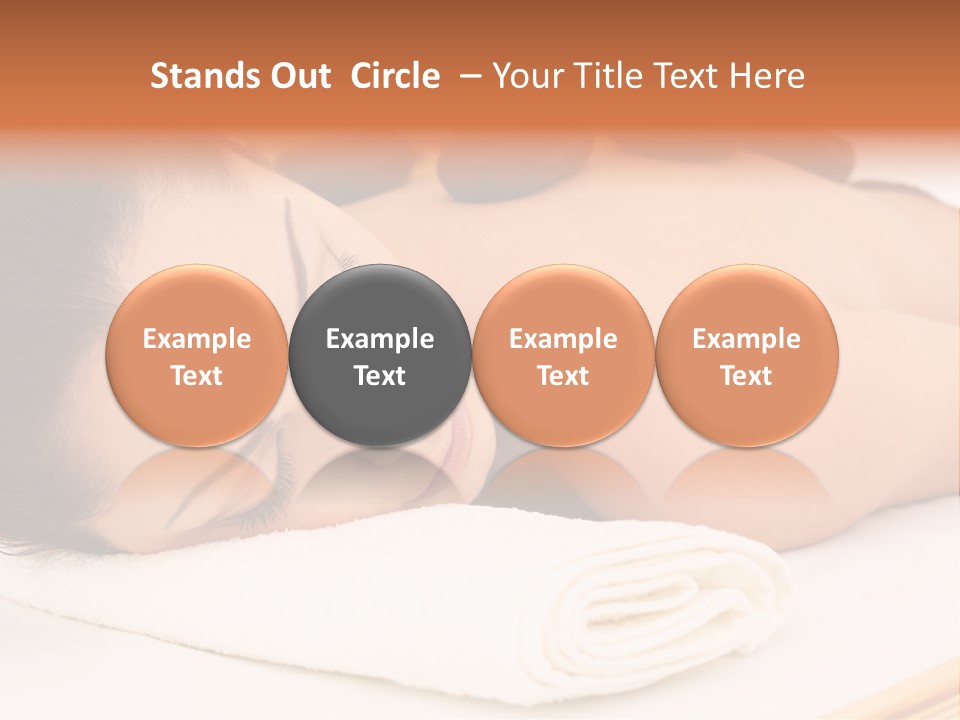 Hot Stone Healthy Lifestyle High Key PowerPoint Template