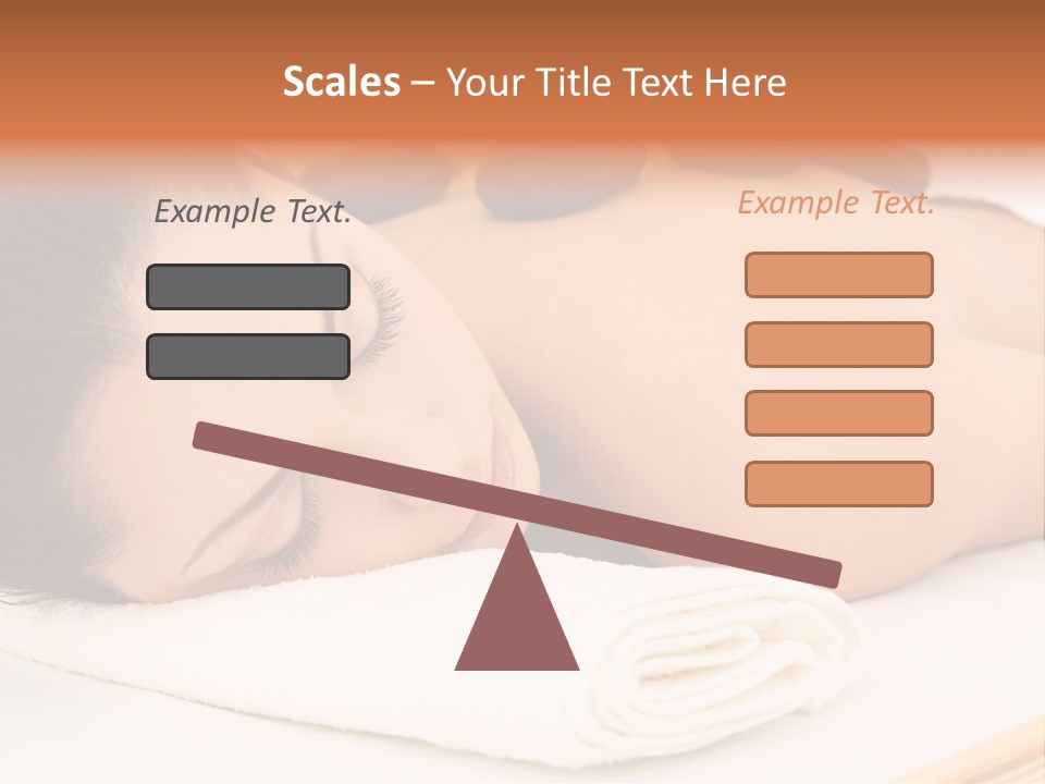 Hot Stone Healthy Lifestyle High Key PowerPoint Template