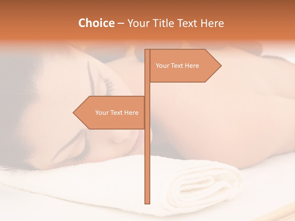 Hot Stone Healthy Lifestyle High Key PowerPoint Template