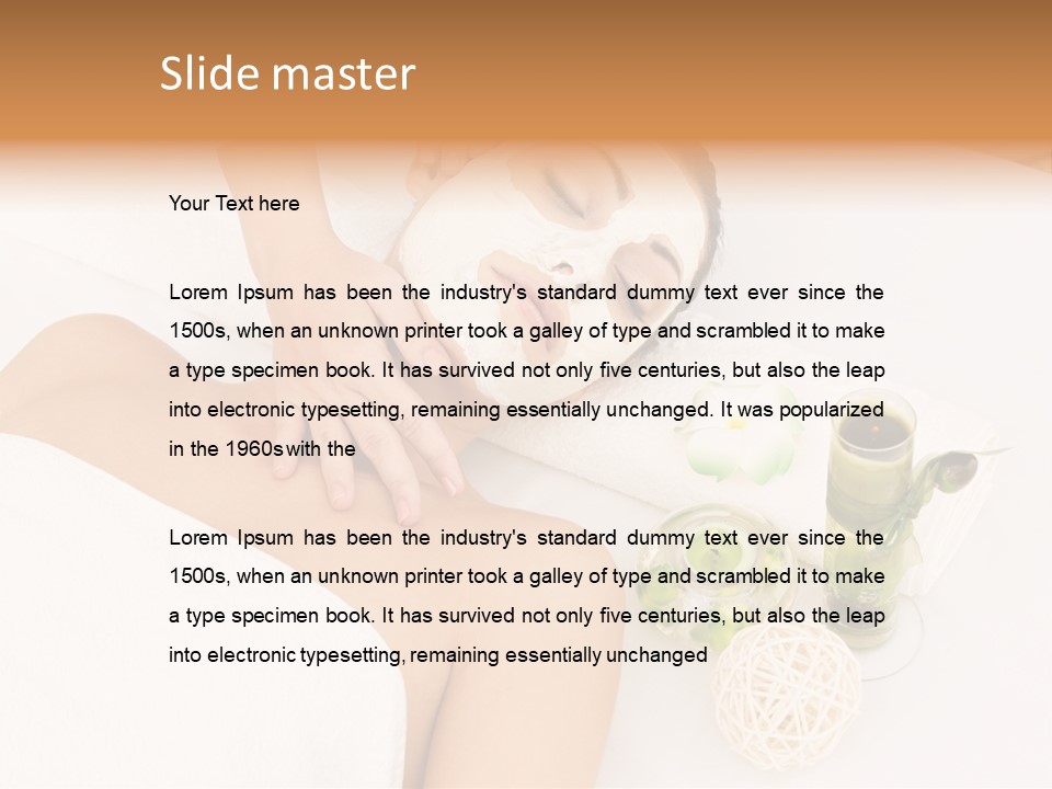 Beauty Therapy Face Facial Mask PowerPoint Template