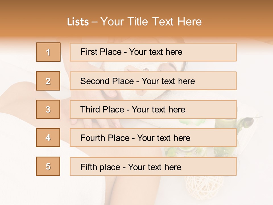 Beauty Therapy Face Facial Mask PowerPoint Template