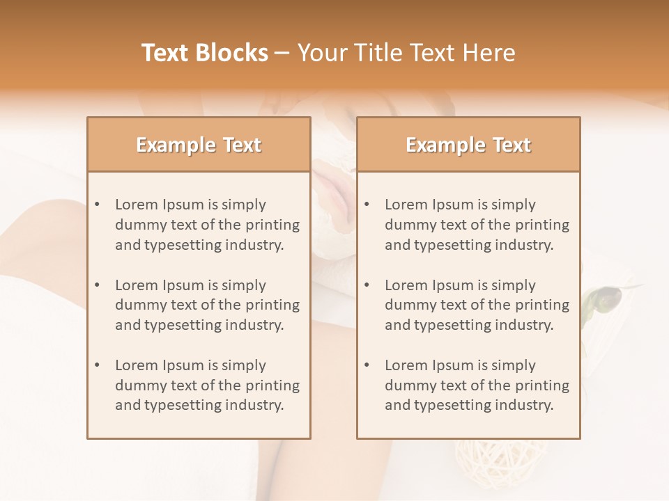Beauty Therapy Face Facial Mask PowerPoint Template