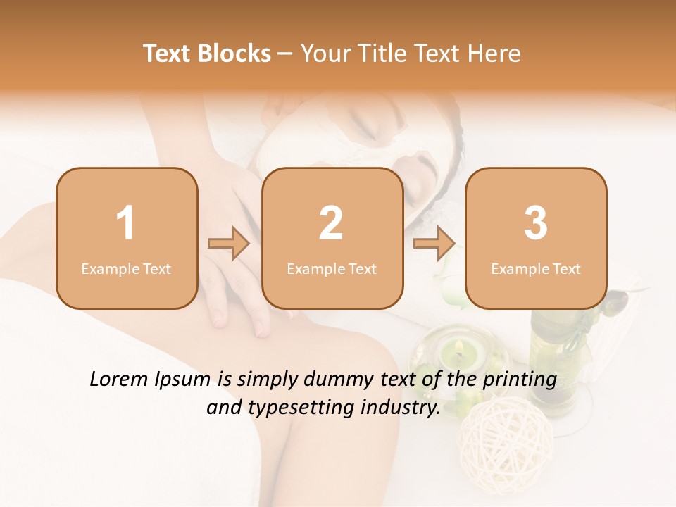 Beauty Therapy Face Facial Mask PowerPoint Template