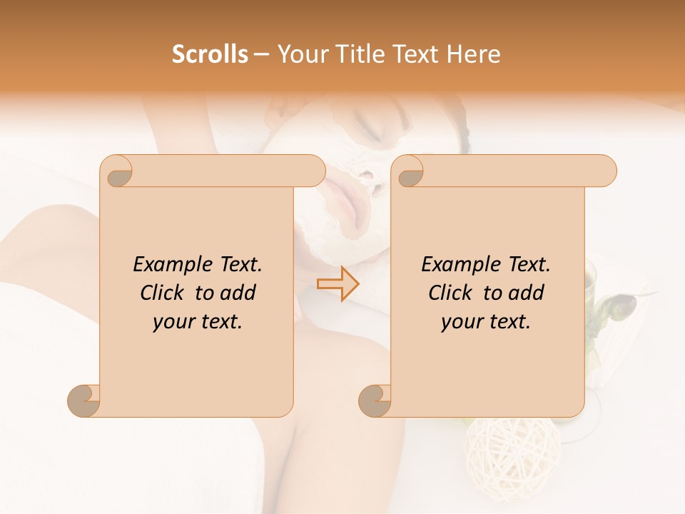 Beauty Therapy Face Facial Mask PowerPoint Template