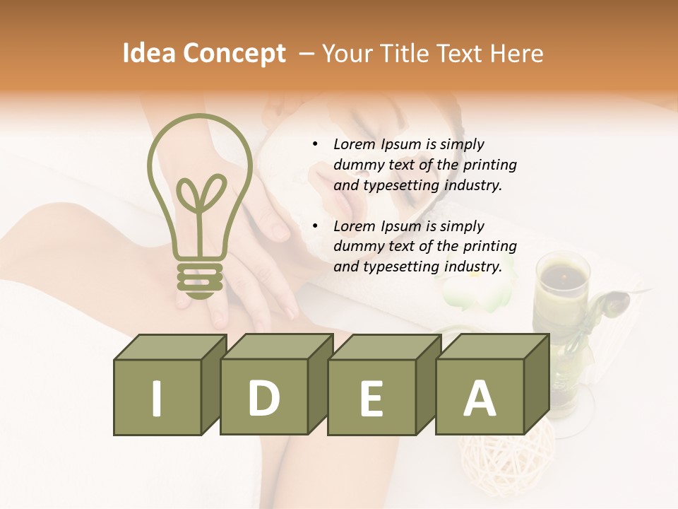 Beauty Therapy Face Facial Mask PowerPoint Template