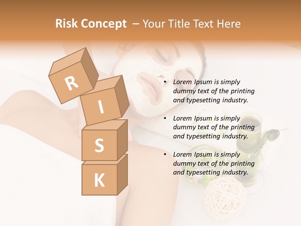 Beauty Therapy Face Facial Mask PowerPoint Template
