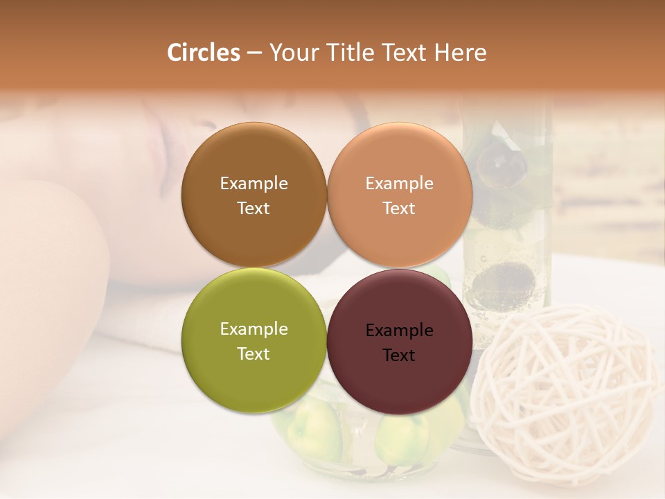 One Closed Eye Lying Down PowerPoint Template