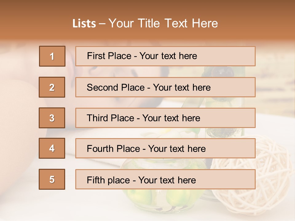 One Closed Eye Lying Down PowerPoint Template