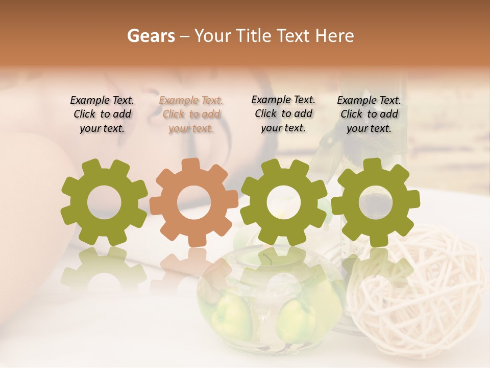 One Closed Eye Lying Down PowerPoint Template