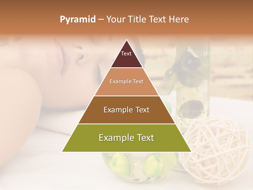 One Closed Eye Lying Down PowerPoint Template