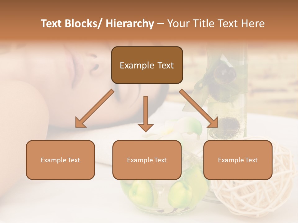 One Closed Eye Lying Down PowerPoint Template