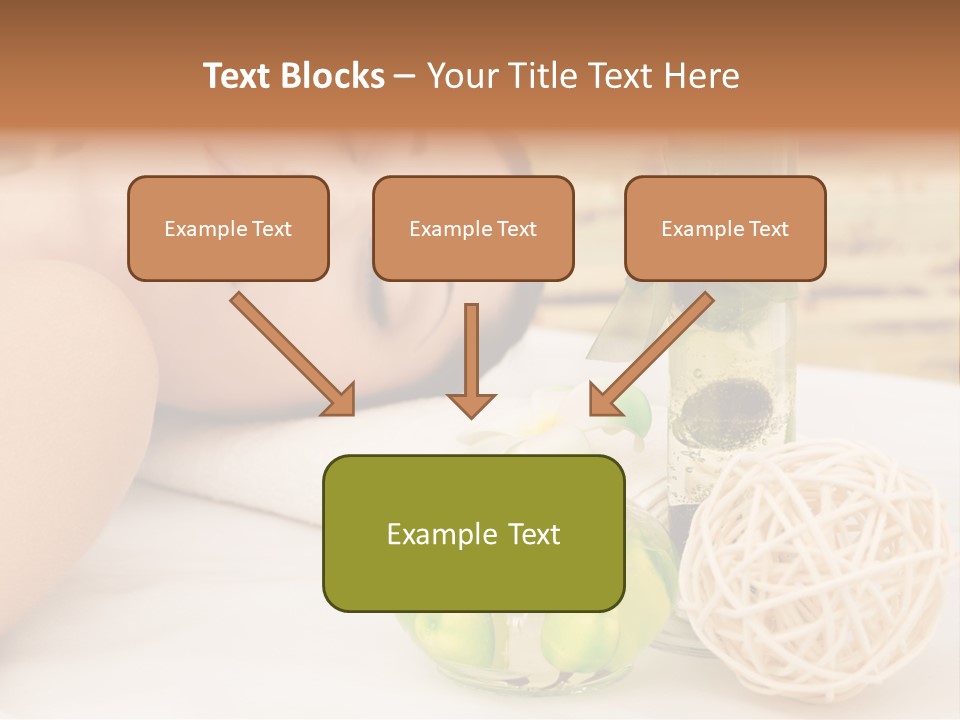 One Closed Eye Lying Down PowerPoint Template