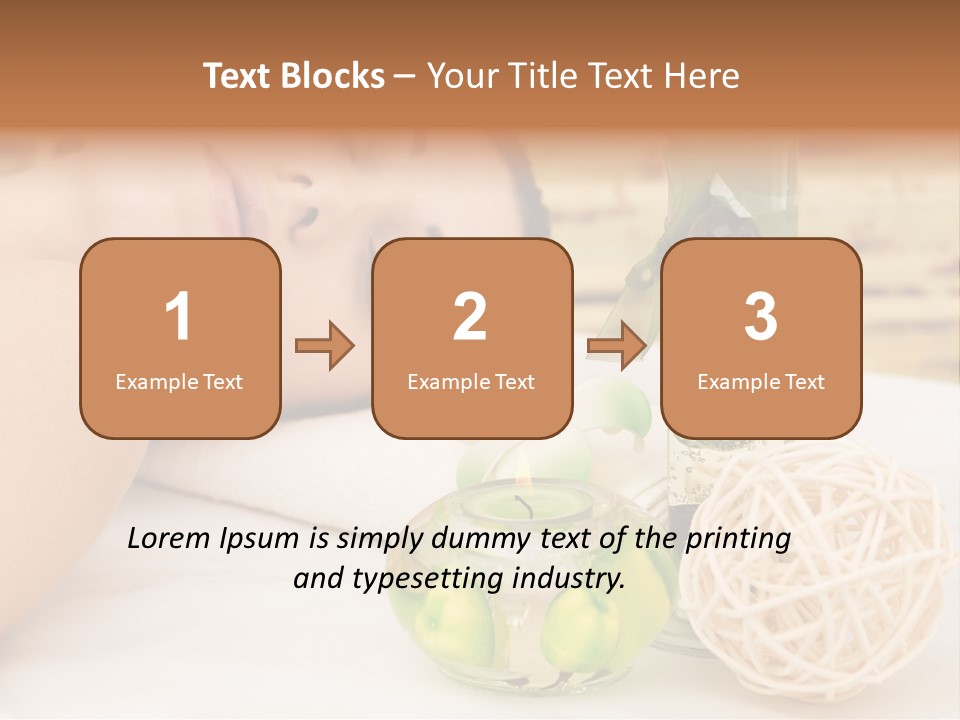 One Closed Eye Lying Down PowerPoint Template