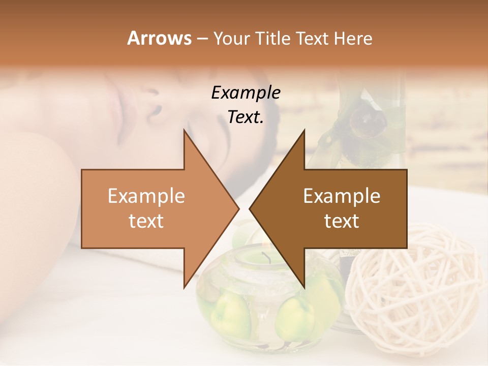 One Closed Eye Lying Down PowerPoint Template