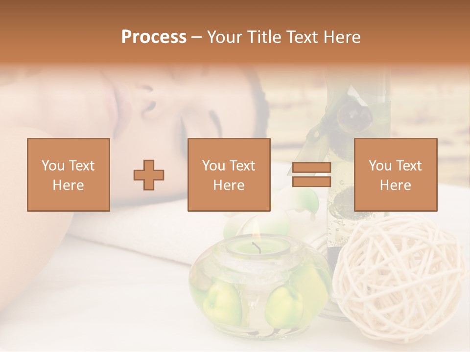 One Closed Eye Lying Down PowerPoint Template