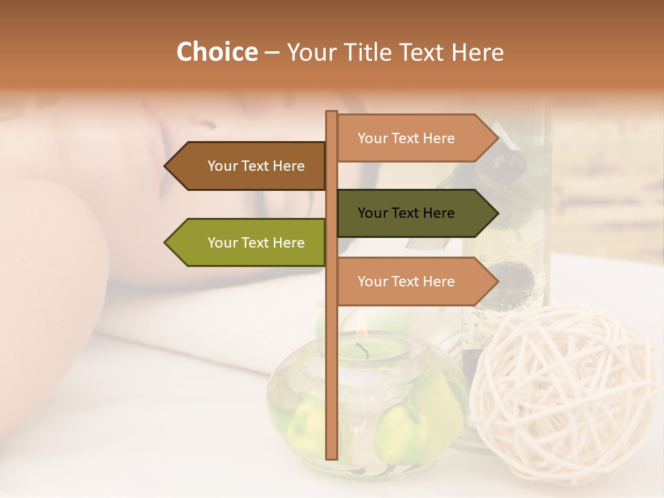 One Closed Eye Lying Down PowerPoint Template