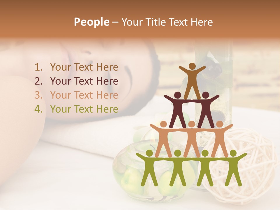 One Closed Eye Lying Down PowerPoint Template