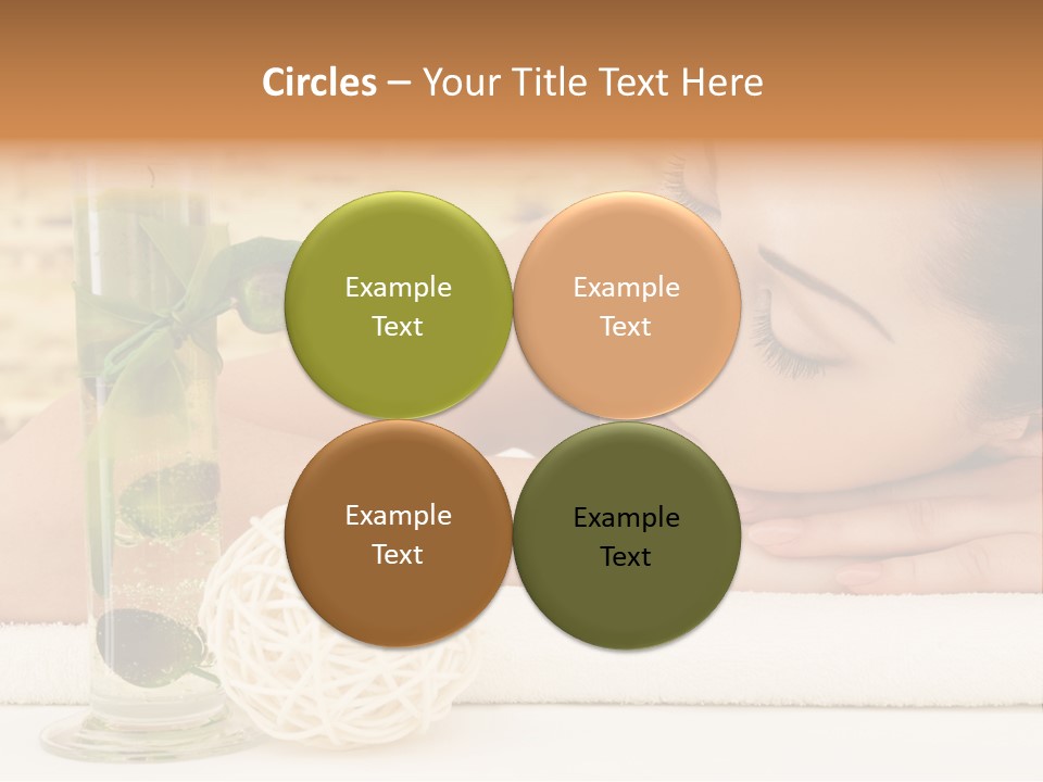 Young Girl Calm PowerPoint Template