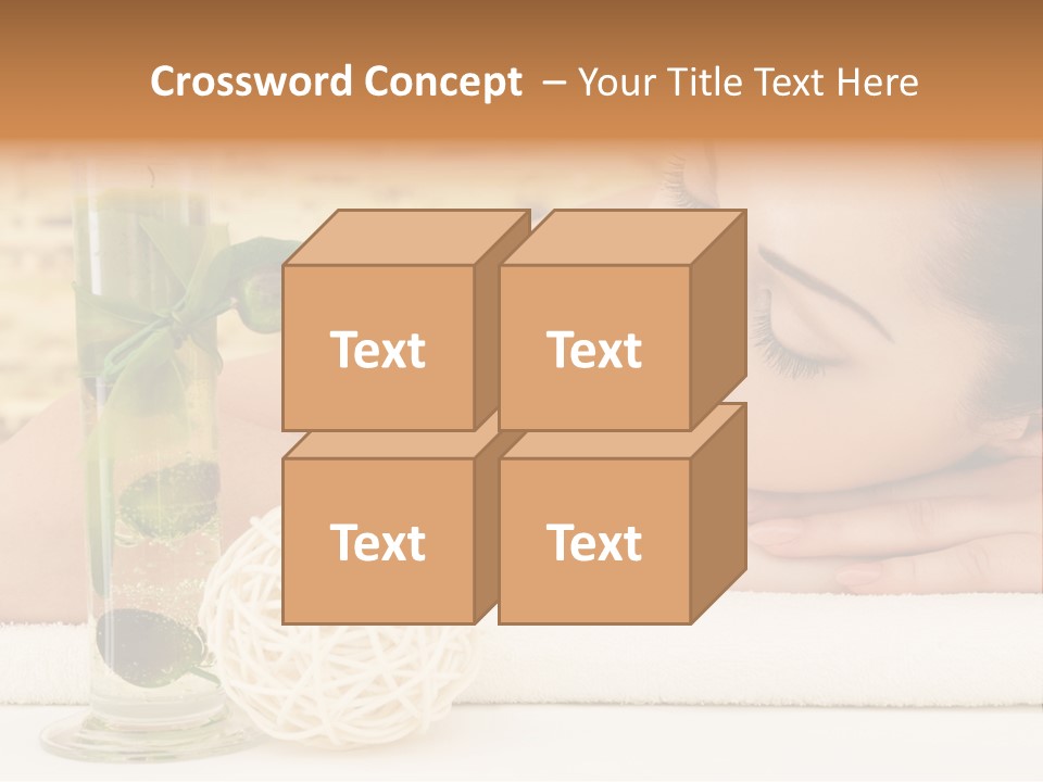 Young Girl Calm PowerPoint Template