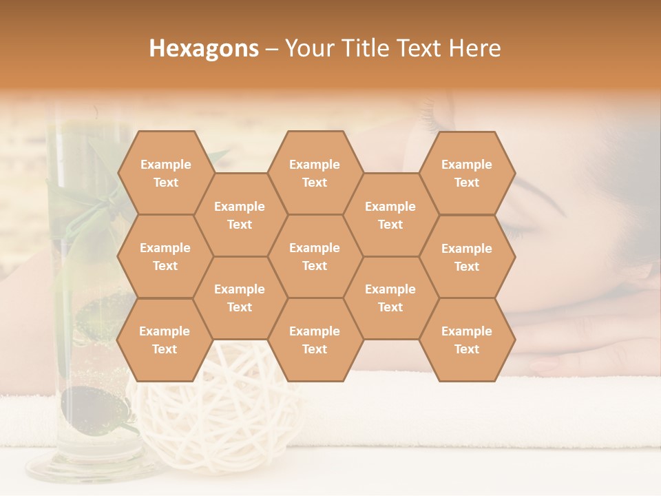 Young Girl Calm PowerPoint Template