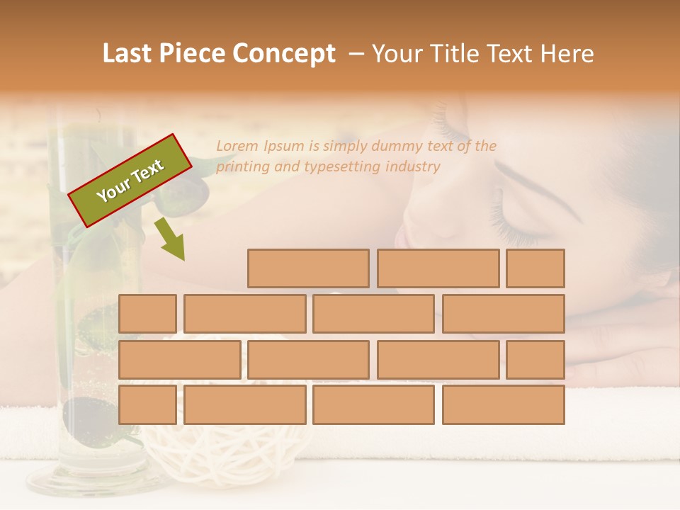 Young Girl Calm PowerPoint Template