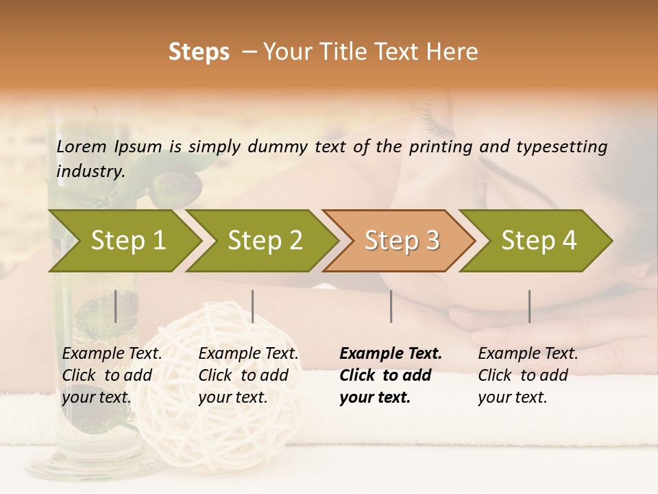 Young Girl Calm PowerPoint Template