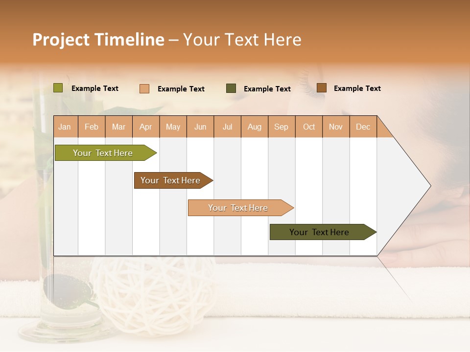 Young Girl Calm PowerPoint Template