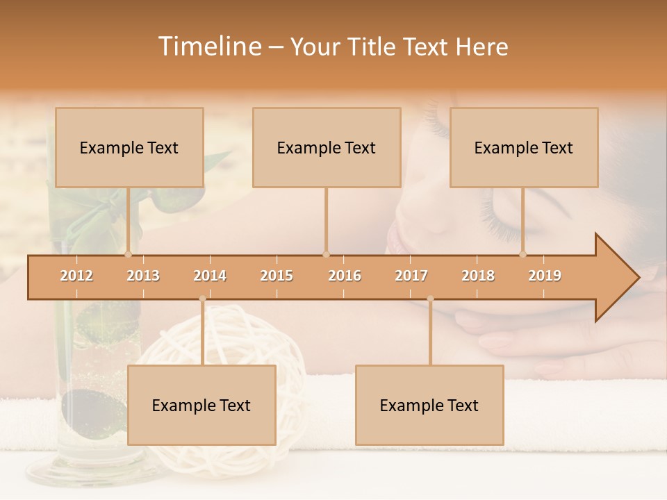 Young Girl Calm PowerPoint Template