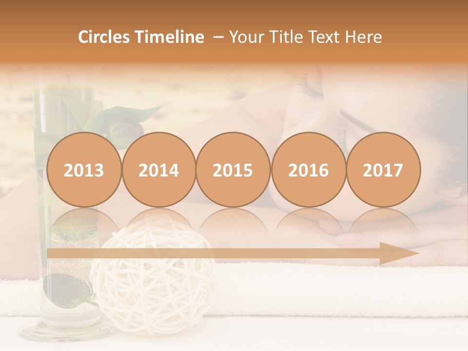 Young Girl Calm PowerPoint Template